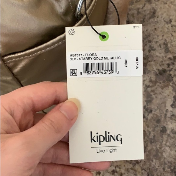 Kipling Gold Box Bag - Picture 4 of 9